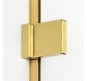 Душевая дверь New Trendy Avexa Gold 130 R EXK-1725 профиль Брашированное золото стекло прозрачное