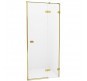 Душевая дверь New Trendy Avexa Gold 140 R EXK-1727 профиль Брашированное золото стекло прозрачное