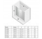 Душевая дверь New Trendy New Soleo Chrome 190 D-0261A профиль Хром стекло прозрачное