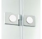 Душевая дверь New Trendy New Soleo Chrome 90 R D-0134A профиль Хром стекло прозрачное