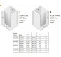 Душевая дверь New Trendy New Soleo Chrome 90 D-0121A профиль Хром стекло прозрачное