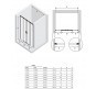 Душевая дверь New Trendy Prime Chrome 200 D-0340A профиль Хром стекло прозрачное