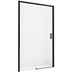 Душевая дверь New Trendy Prime Black 160 L D-0328A профиль Черный стекло прозрачное