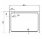 Душевой поддон из стеклопластика Cezares Tray 90x80 TRAY-M-AH-90/80-35-W Белый