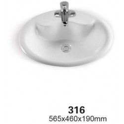 Умывальник CeramaLux 316 56,5х46