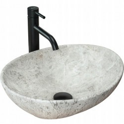 Умывальник Rea Sofia Light Stone 41x34,5 серый