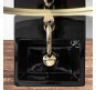 Умывальник напольный Rea Kamila Black 33x33 черный