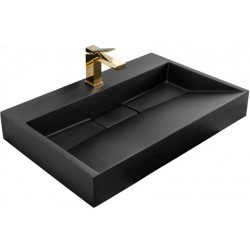 Умывальник Rea Goya Black 100 REA-U8666 100x46 черный