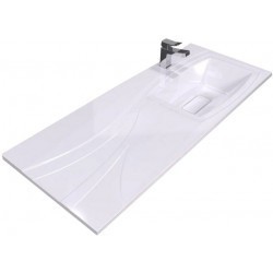 Умывальник Versalia Elegant 120x48 белый (правый)
