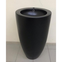 Умывальник напольный CeramaLux В133MВ 50x50 черный матовый