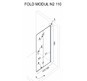 Душевая дверь Rea Fold Modul 110 K7438