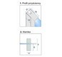 Душевая дверь Rea Fold Modul 110 K7438