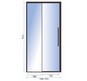 Душевая дверь Rea Solar Black 150 K6360