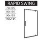 Душевая дверь Rea Rapid Swing black 90 K6409