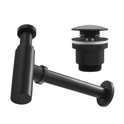 Сифон с донным клапаном Calani klik klak Black CAL-A0007