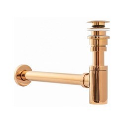 Сифон с донным клапаном универсальным Rea Rose Gold A8541