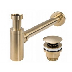 Сифон с донным клапаном универсальным Rea Gold matt A8586