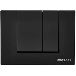 Клавиша смыва Berges Novum S5 черный soft touch 040045