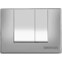 Клавиша смыва Berges Novum S2 матовый хром 040042