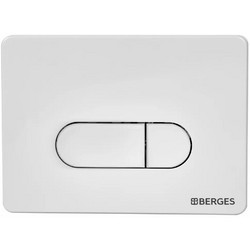 Клавиша смыва Berges Novum D1 белый глянец 040031