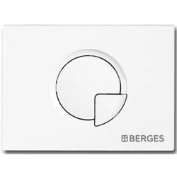 Клавиша смыва Berges Novum R4 белый soft touch 040024