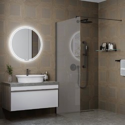 Зеркало MIO 70 круглое белое с LED подсветкой MIO.mi.70D\WHT
