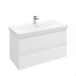 Тумба подвесная Vitrum 100 под умывальник Cerastyle Elite 100, белый матовый LV-WCAB-100-11