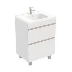 Тумба напольная Venus 60 под умывальник Creavit Ideal 60, белый глянец LVE-WFCAB-60-01