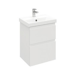 Тумба подвесная Optimum Slim 50 под умывальник Moduo Slim 50, белый глянец LO-WCAB-50SL-01