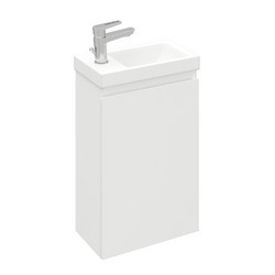 Тумба подвесная Optimum 40 L под умывальник Como/Moduo 40, белый глянец LO-WCAB-40-01L