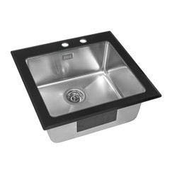 Мойка со стеклом ZorG GS 5553 black