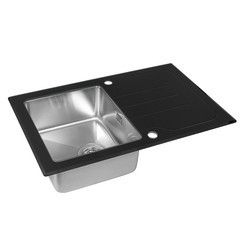 Мойка со стеклом ZorG GS 7850 black