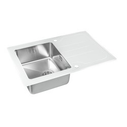 Мойка со стеклом ZorG GS 7850 white