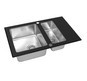 Мойка со стеклом ZorG GS 7850-2 black
