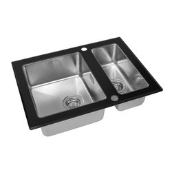 Мойка со стеклом ZorG GS 6750-2 black