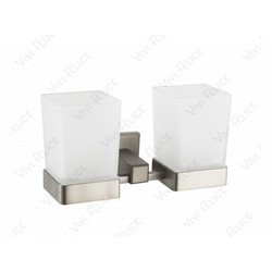 Подстаканник двойной настенный Vivi Felice ARGENTO FL1029 NICHEL