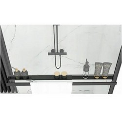 Полка для полотенец и аксессуаров Rea Evo Black HOM-00652
