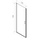 Душевая дверь Vincea Alpha VDP-3AL700CLB