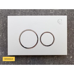 Кнопка смыва CeramaLux DC-011 серебро