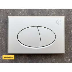 Кнопка смыва CeramaLux NC-011 серебро