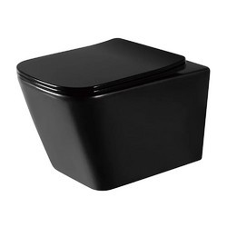 Унитаз подвесной Rea Raul black mat C1100