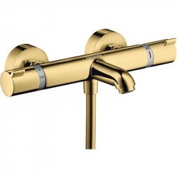 Смеситель для ванны Hansgrohe Ecostat Comfort 13114990 с термостатом, полированное золото