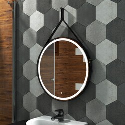 Зеркало Континент Millenium Black LED D 650 c подсветкой