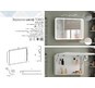 Зеркало-шкаф Континент TOKIO 900х530 с подсветкой LED