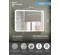 Зеркало-шкаф Континент TOKIO 900х530 с подсветкой LED