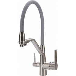 Смеситель для кухни Maxonor PURE LIFE MN4460-5 с подключением для фильтра серые/сатин