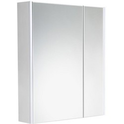 Зеркальный шкаф Roca Ronca 60 см с подсветкой белый матовый бетон ZRU9303007