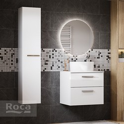 Зеркало круглое Roca Luna 60 см LED подсветка, диммер и сенсорный выключатель