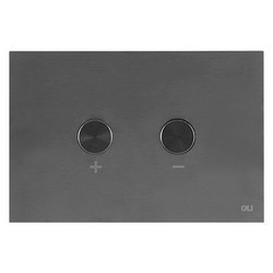 Кнопка смыва OLI Blink Gun Metal пневматическая вороненая сталь 882567