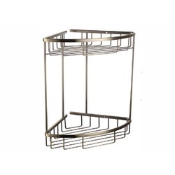 Полка двойная угловая решетка Vivi Felice F02 BRONZO